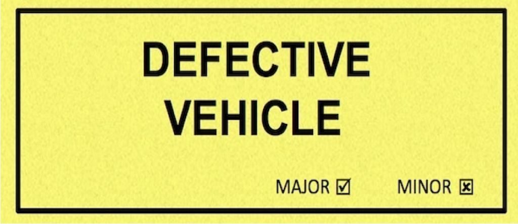 Defect notice